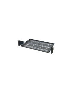 19"SHELF 2U 400D ADJUST.RAL7021