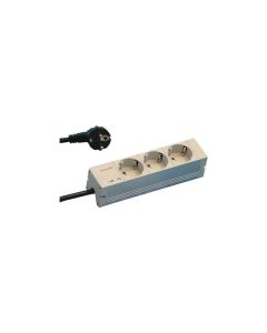 SOCKET STRIP SCHUKO 3-WAY 184L