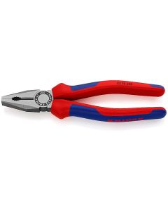 Combination Pliers black atramentized with multi-component grips 200 mm, 03 02 200