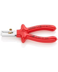 Insulation Stripper chrome plated with dipped insulation, VDE-tested 160 mm, 11 07 160