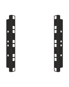 19"PANEL MOUNT 4U RAL7021 2PC