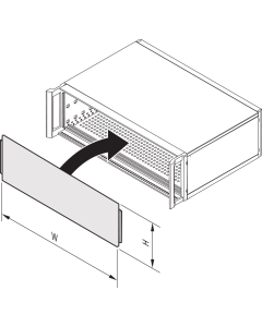 FRONT PANEL 2U 84HP AN/CR