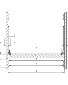 CONTACT STRIP EMC 3U B/PLANE