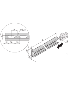 C-RAIL F.600W CABINET (450L) (4X)