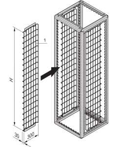 STEEL WIRE CABLE TRAY 2200H