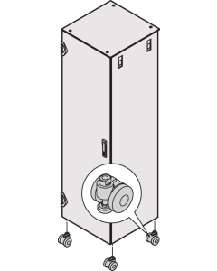 CASTORS 400KG W.LEVEL.FEET (X4)