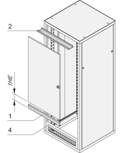 E.R.19"SHORT DOOR BRKT RAL7021