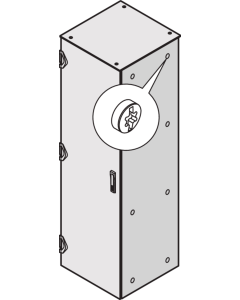 SIDE PANEL 2000H 1100D IP55 RAL7021