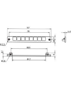 PB HOLDER FPCS 1 ROW