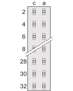 CONNECTOR DF32ACSE,SOLID EYE