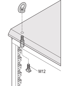 LIFTING EYES KIT M12    4PCS