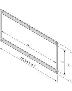 FRONT FRAME 3U 54HP (SL)