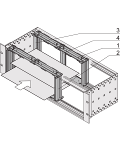 HORIZONTAL MOUNTING KIT 3U 53HP VT