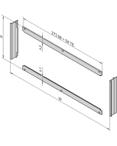 FRONT FRAME 3U EMC