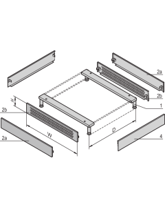 PLINTH SIDES 1000D R7021(2X)