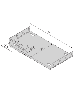 MOUNTING PLATE 63HP 160D