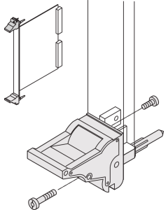 IEL-HANDLE BOTTOM BL/GR (100PS/KIT)