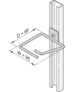 CABLE EYES F. C-RAIL 95X95MM (4X)