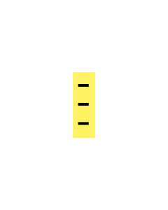 Cable tag, 071, minus symbol, 592-11071