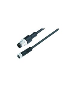 M8 Kontakt M12 Plugg 2.00 m serie 765 3P - 10 stk