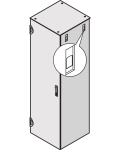 SIDEPANEL 1600H 1000D LOCK RAL7021(X2)