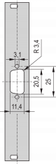 PART.FRTPL.3U 4HP 1X 9WAY DC