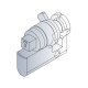 CYLINDER 8MM SQUARE BIT