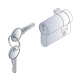 PROFIL HALF-CYLINDER W.2KEYS
