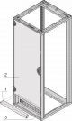 DOOR HINGE BRACKET 33MM 7021