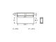 Portable enclosure, L 251, W 91, H 80.4, H1 60.4, polyamide, IP 65, TAS 200
