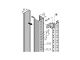 CABLE DUCT PLASTIC 66X66MM(2M)
